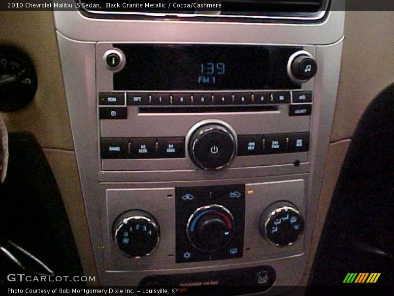Black Granite Metallic / Cocoa/Cashmere 2010 Chevrolet Malibu LS Sedan