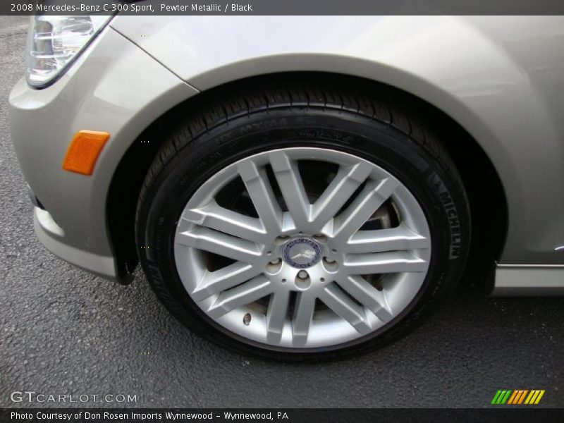 Pewter Metallic / Black 2008 Mercedes-Benz C 300 Sport