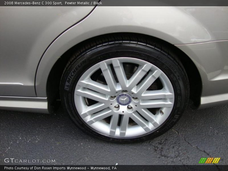 Pewter Metallic / Black 2008 Mercedes-Benz C 300 Sport