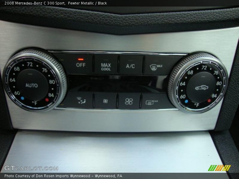 Pewter Metallic / Black 2008 Mercedes-Benz C 300 Sport