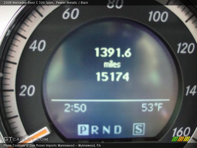 Pewter Metallic / Black 2008 Mercedes-Benz C 300 Sport