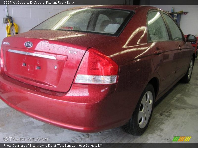 Radiant Red / Beige 2007 Kia Spectra EX Sedan