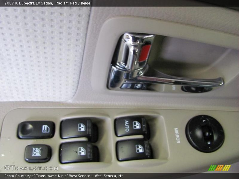 Radiant Red / Beige 2007 Kia Spectra EX Sedan