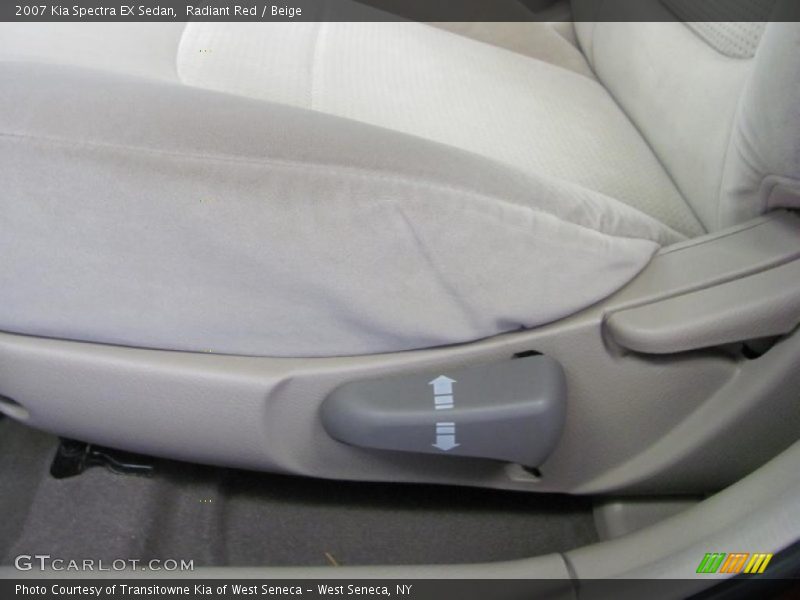 Radiant Red / Beige 2007 Kia Spectra EX Sedan