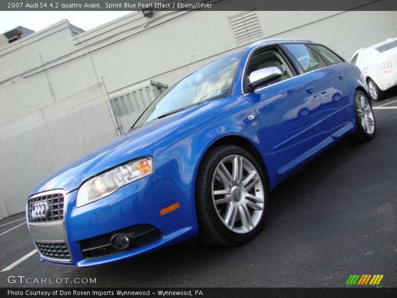Sprint Blue Pearl Effect / Ebony/Silver 2007 Audi S4 4.2 quattro Avant