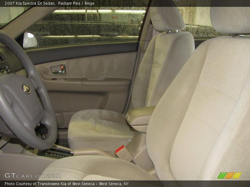 Radiant Red / Beige 2007 Kia Spectra EX Sedan