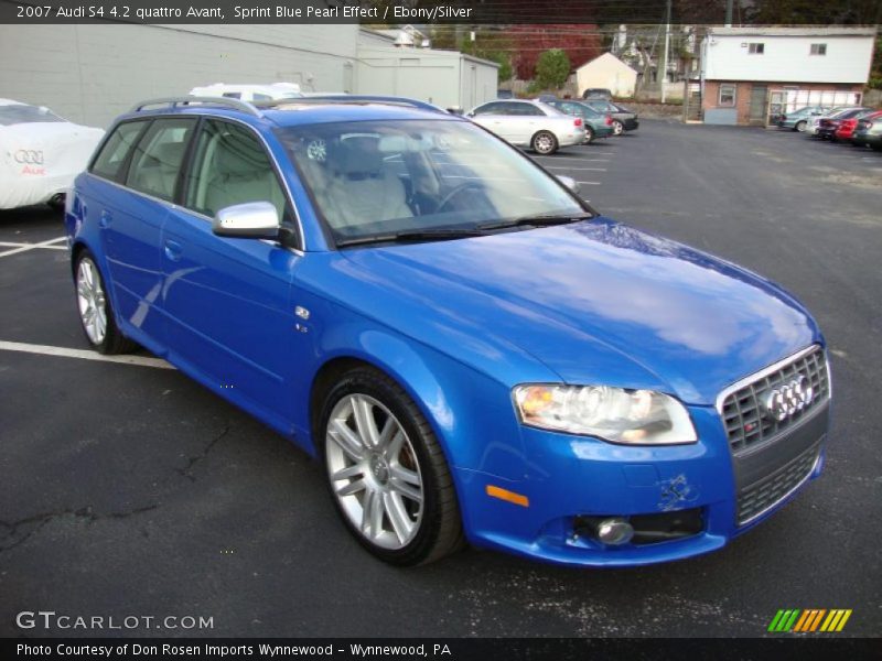Sprint Blue Pearl Effect / Ebony/Silver 2007 Audi S4 4.2 quattro Avant