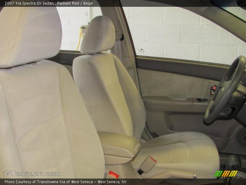 Radiant Red / Beige 2007 Kia Spectra EX Sedan