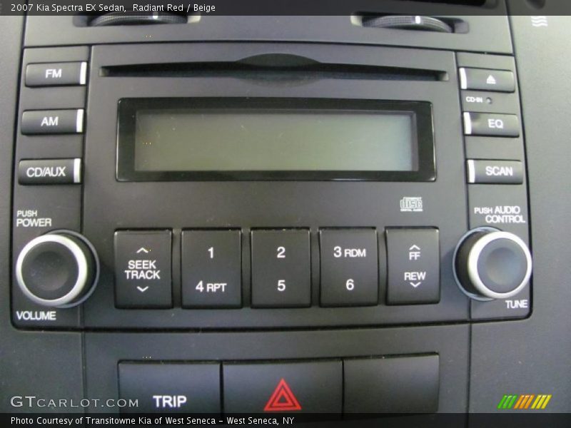 Radiant Red / Beige 2007 Kia Spectra EX Sedan