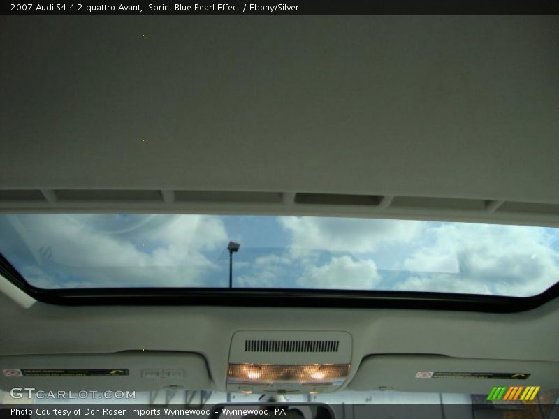 Sunroof of 2007 S4 4.2 quattro Avant