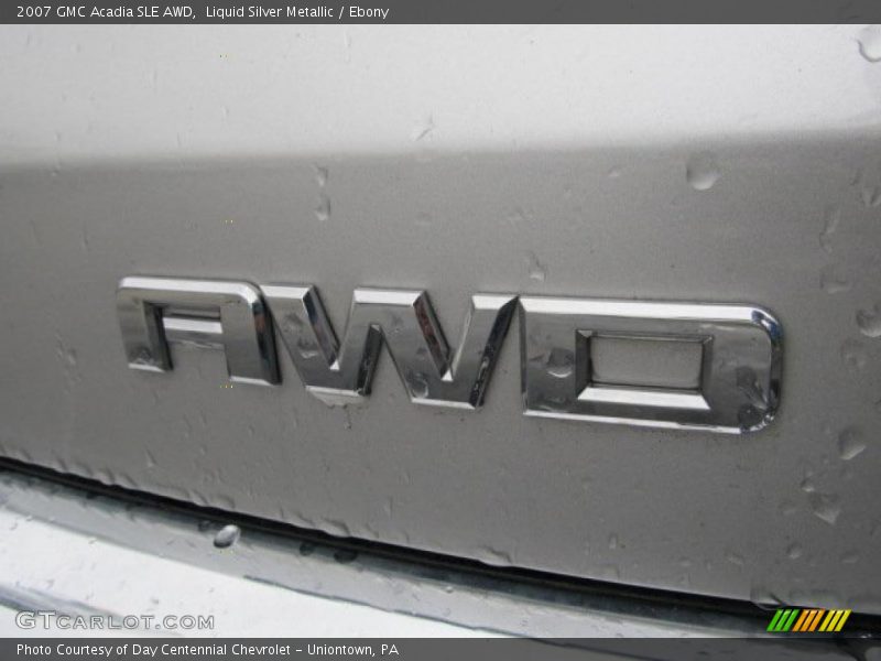 Liquid Silver Metallic / Ebony 2007 GMC Acadia SLE AWD