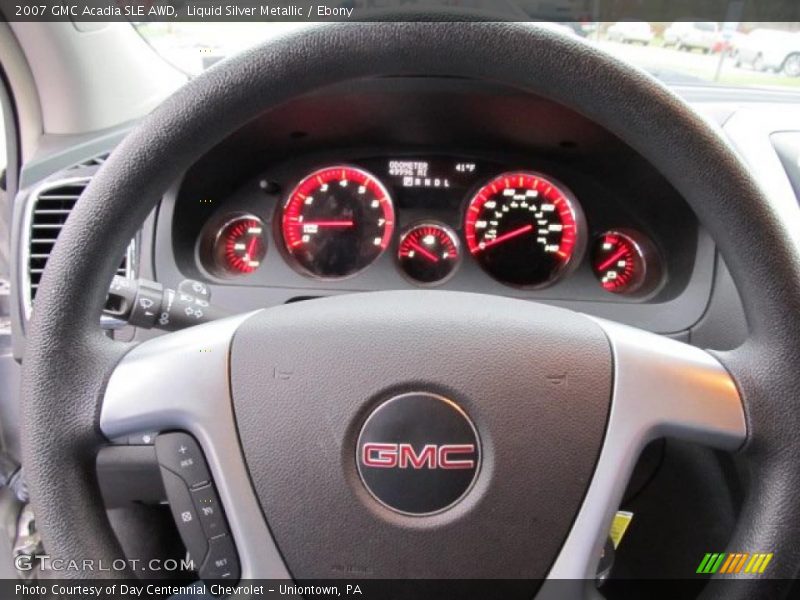 Liquid Silver Metallic / Ebony 2007 GMC Acadia SLE AWD