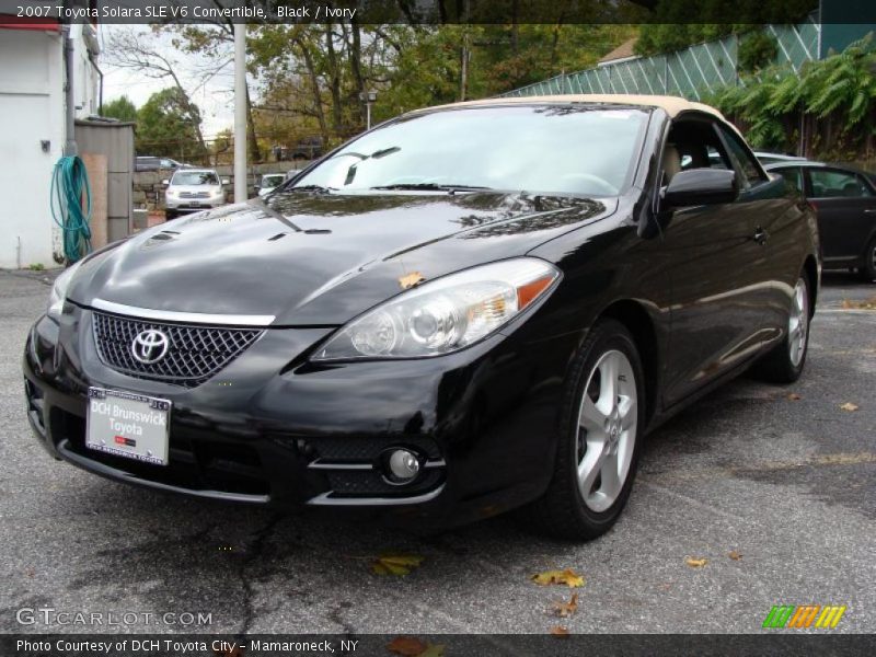 Black / Ivory 2007 Toyota Solara SLE V6 Convertible