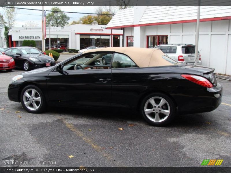Black / Ivory 2007 Toyota Solara SLE V6 Convertible