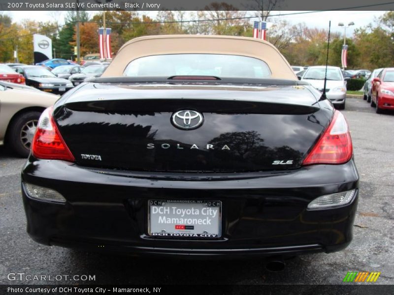 Black / Ivory 2007 Toyota Solara SLE V6 Convertible