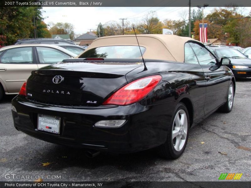 Black / Ivory 2007 Toyota Solara SLE V6 Convertible