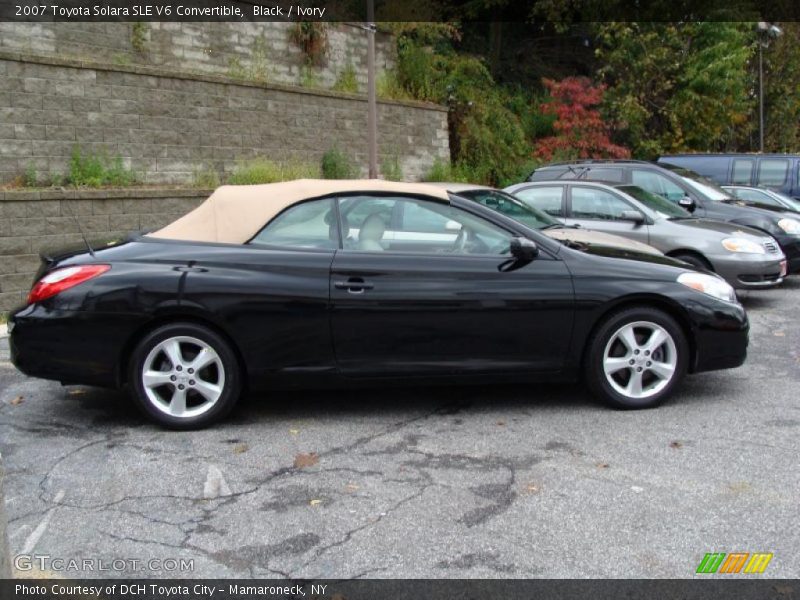 Black / Ivory 2007 Toyota Solara SLE V6 Convertible