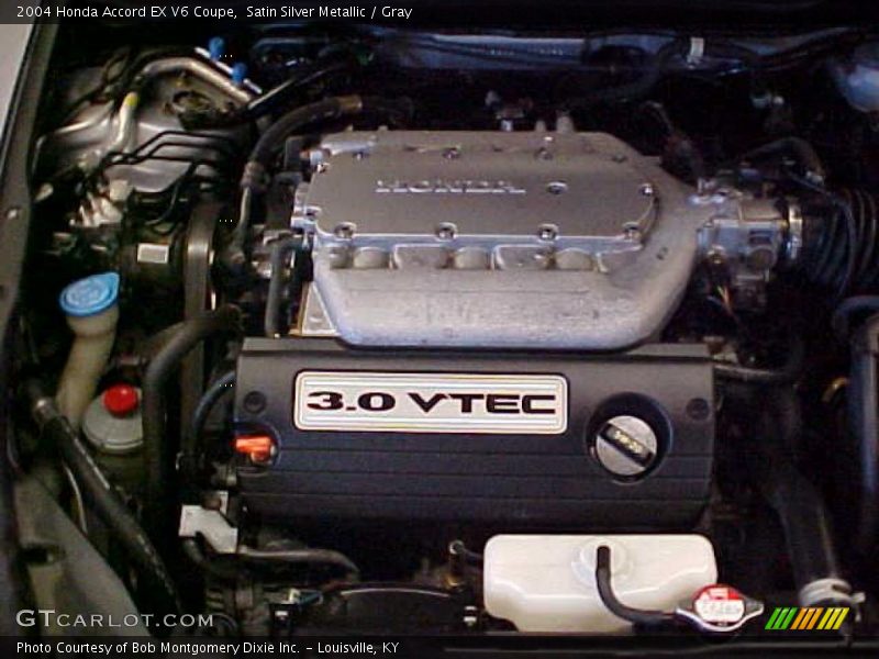 Satin Silver Metallic / Gray 2004 Honda Accord EX V6 Coupe