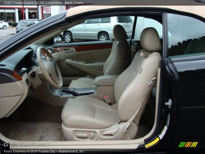 Black / Ivory 2007 Toyota Solara SLE V6 Convertible