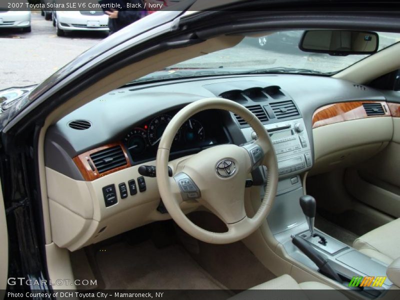 Black / Ivory 2007 Toyota Solara SLE V6 Convertible