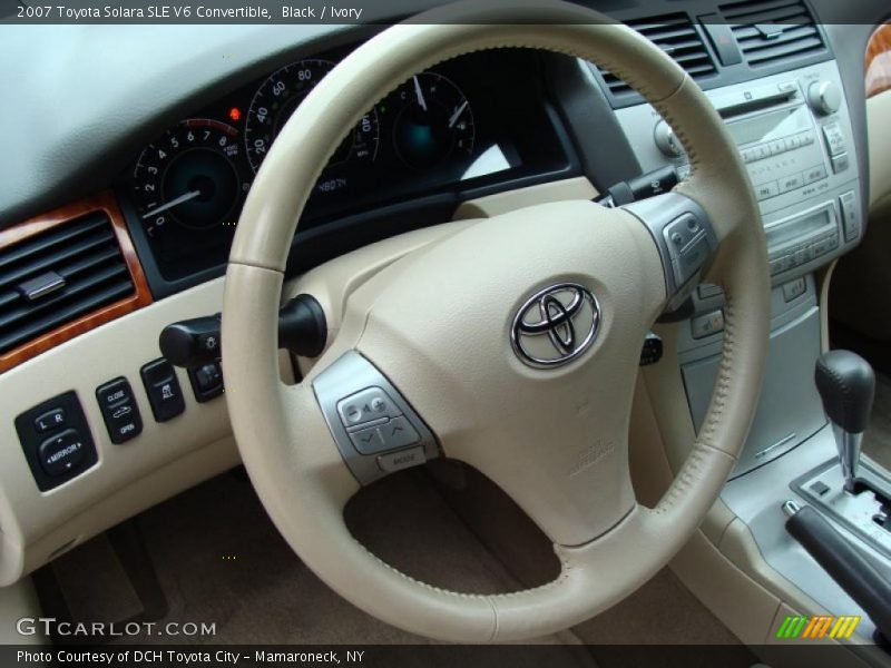Black / Ivory 2007 Toyota Solara SLE V6 Convertible