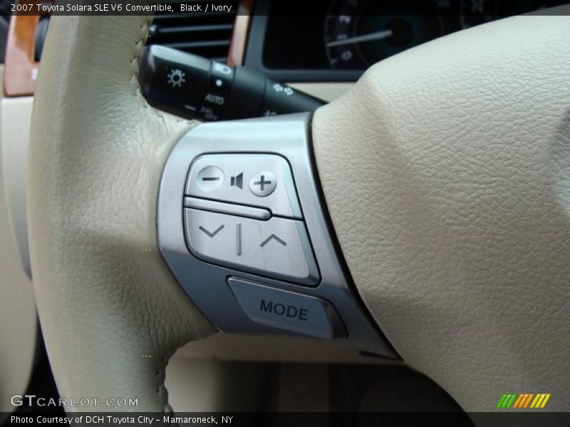 Black / Ivory 2007 Toyota Solara SLE V6 Convertible