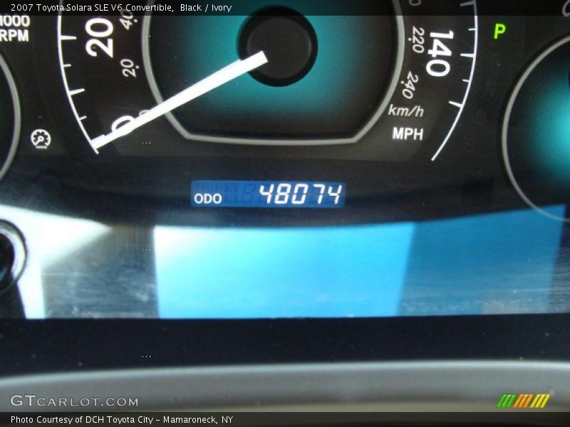 Black / Ivory 2007 Toyota Solara SLE V6 Convertible