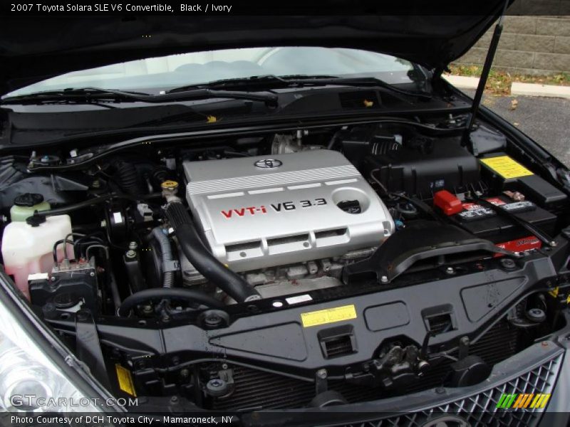 Black / Ivory 2007 Toyota Solara SLE V6 Convertible
