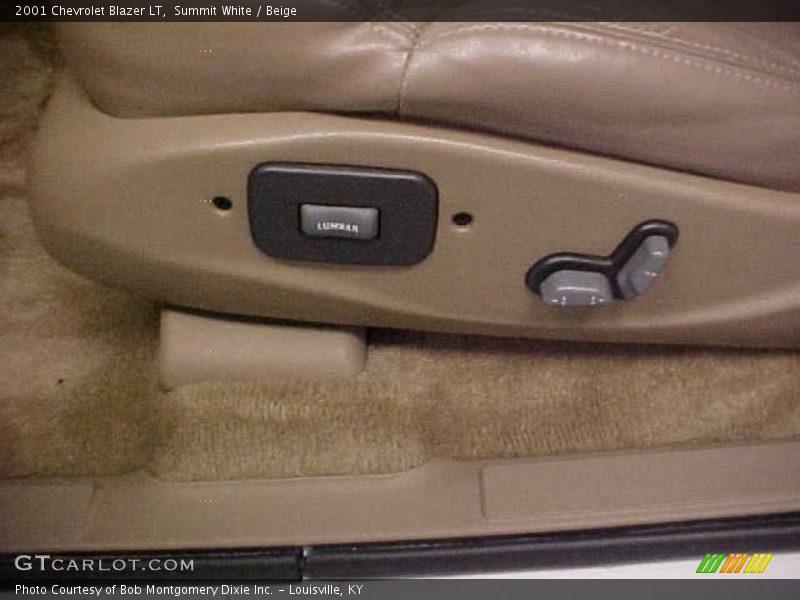 Summit White / Beige 2001 Chevrolet Blazer LT