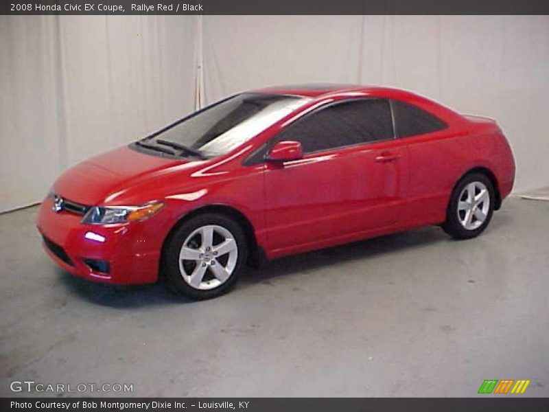 Rallye Red / Black 2008 Honda Civic EX Coupe