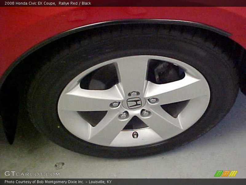 Rallye Red / Black 2008 Honda Civic EX Coupe