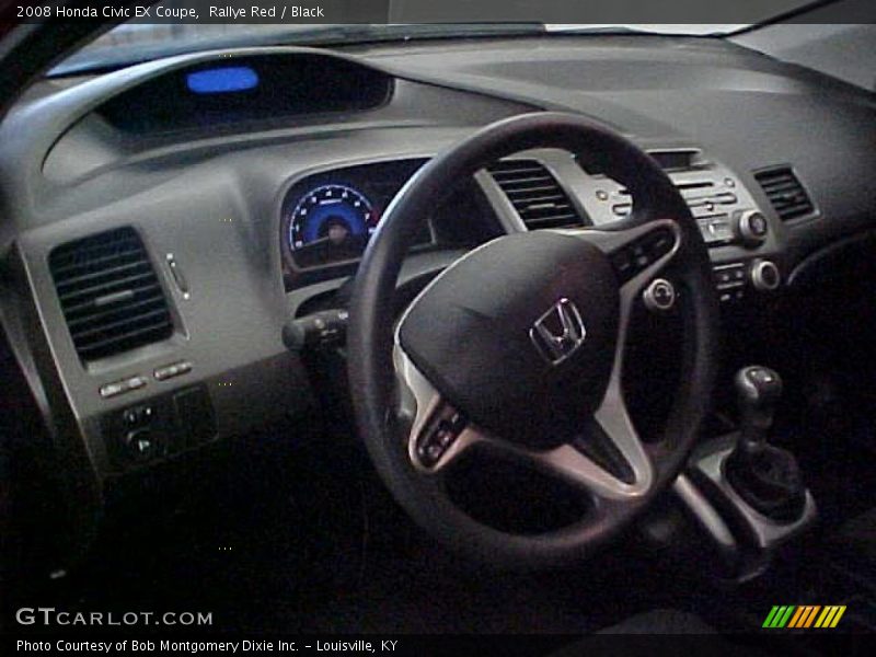 Rallye Red / Black 2008 Honda Civic EX Coupe