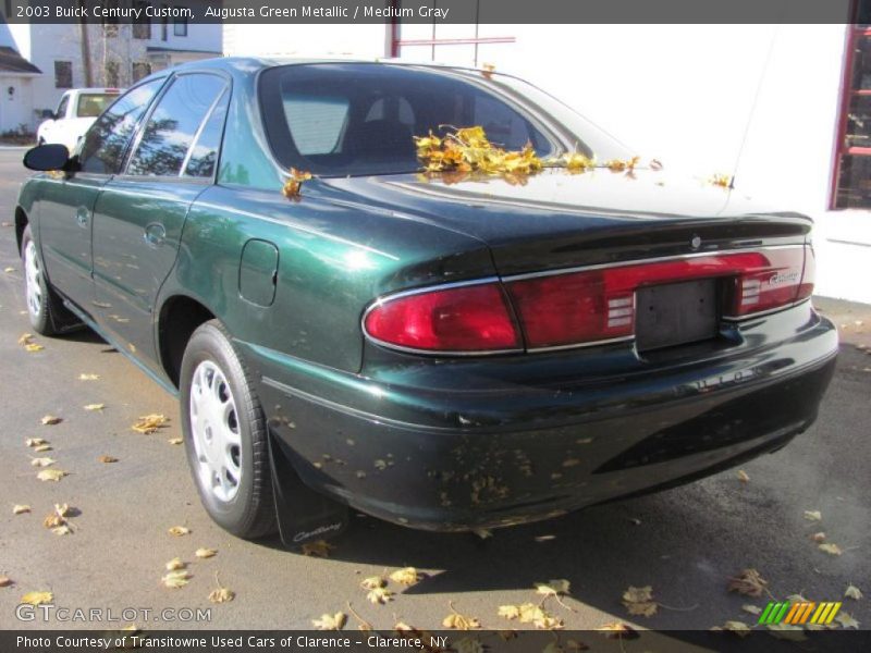 Augusta Green Metallic / Medium Gray 2003 Buick Century Custom
