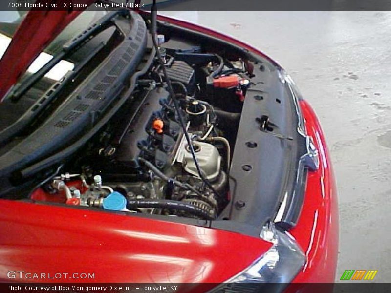 Rallye Red / Black 2008 Honda Civic EX Coupe