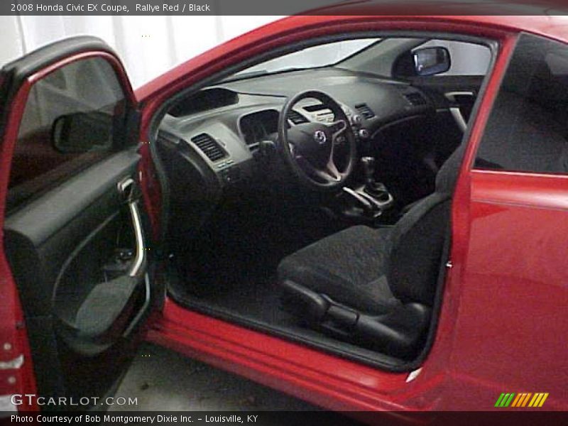 Rallye Red / Black 2008 Honda Civic EX Coupe