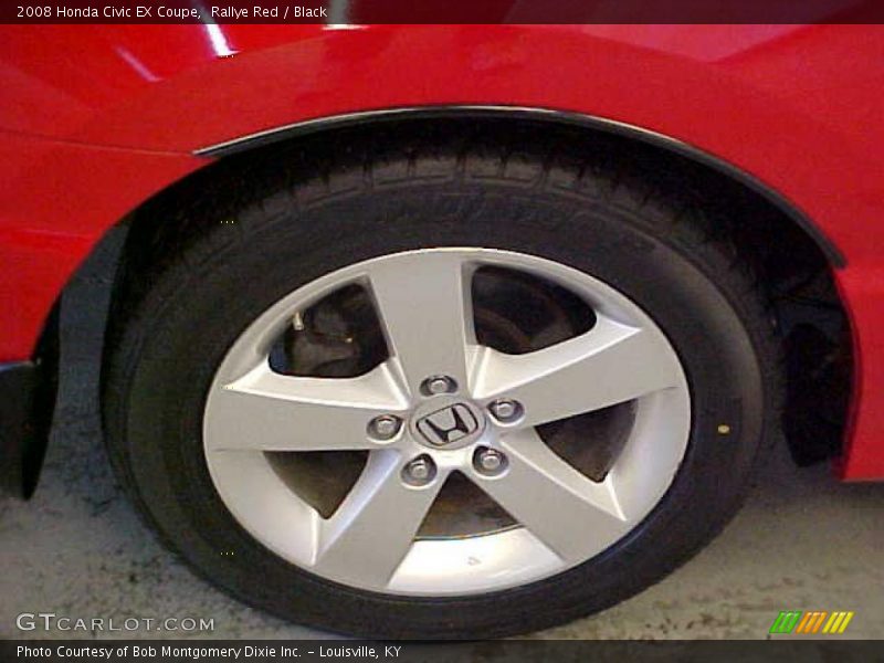Rallye Red / Black 2008 Honda Civic EX Coupe