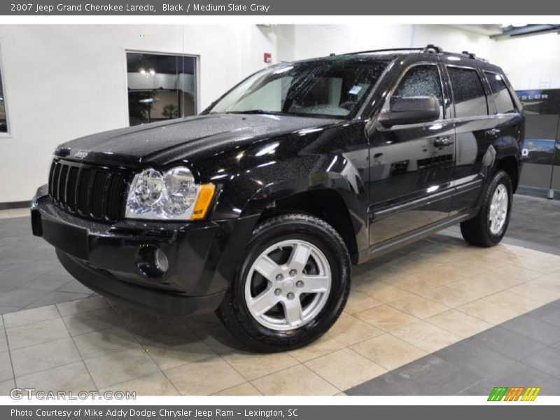 Black / Medium Slate Gray 2007 Jeep Grand Cherokee Laredo