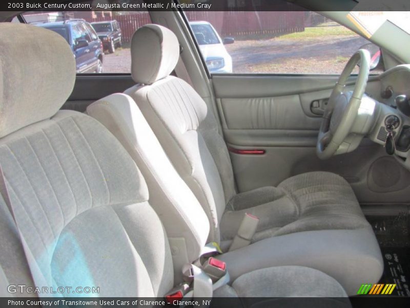 Augusta Green Metallic / Medium Gray 2003 Buick Century Custom