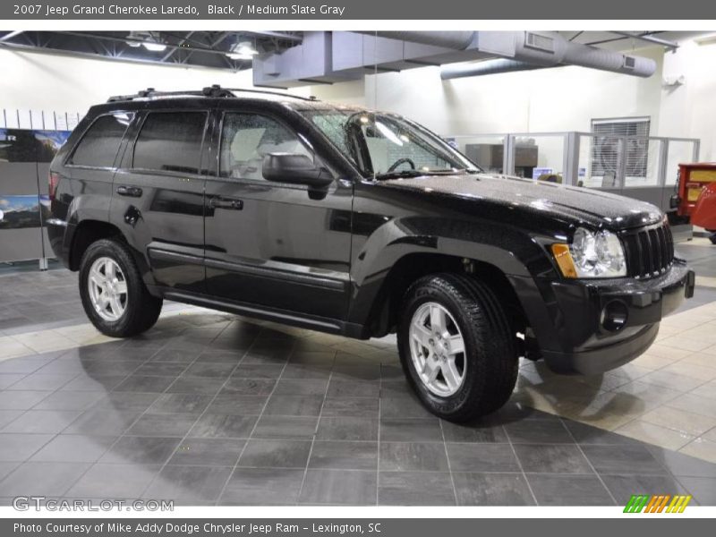 Black / Medium Slate Gray 2007 Jeep Grand Cherokee Laredo