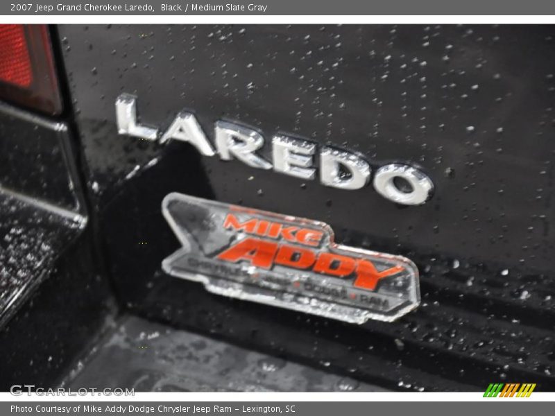 Black / Medium Slate Gray 2007 Jeep Grand Cherokee Laredo