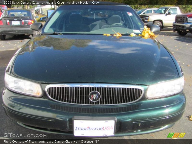 Augusta Green Metallic / Medium Gray 2003 Buick Century Custom