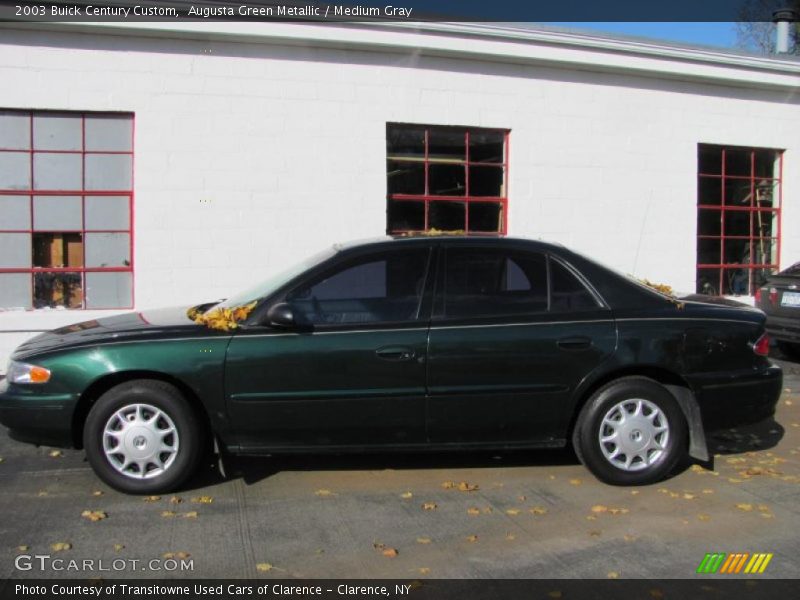 Augusta Green Metallic / Medium Gray 2003 Buick Century Custom