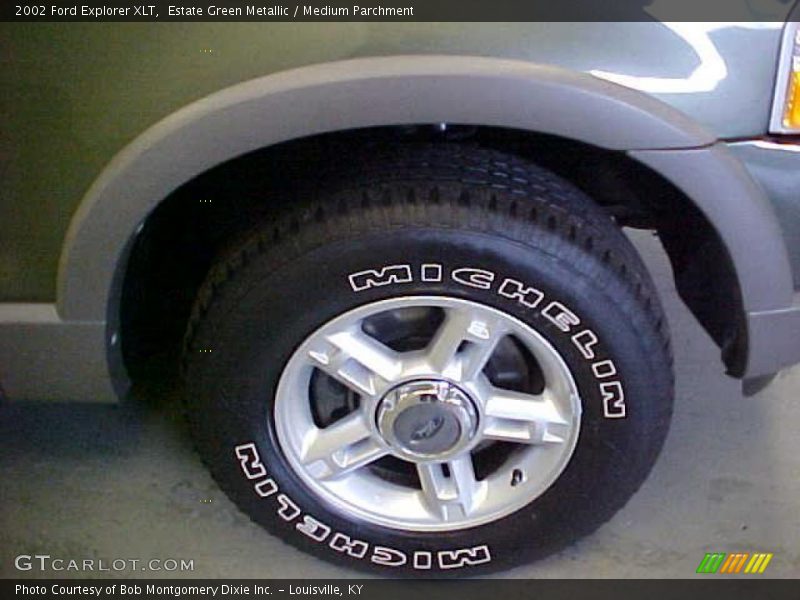 Estate Green Metallic / Medium Parchment 2002 Ford Explorer XLT