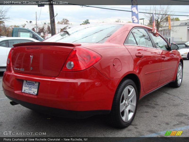 Crimson Red / Ebony 2007 Pontiac G6 Sedan