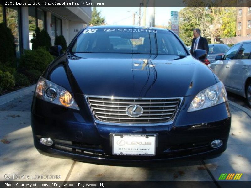 Black Sapphire Pearl / Cashmere 2008 Lexus ES 350