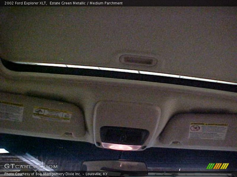 Estate Green Metallic / Medium Parchment 2002 Ford Explorer XLT