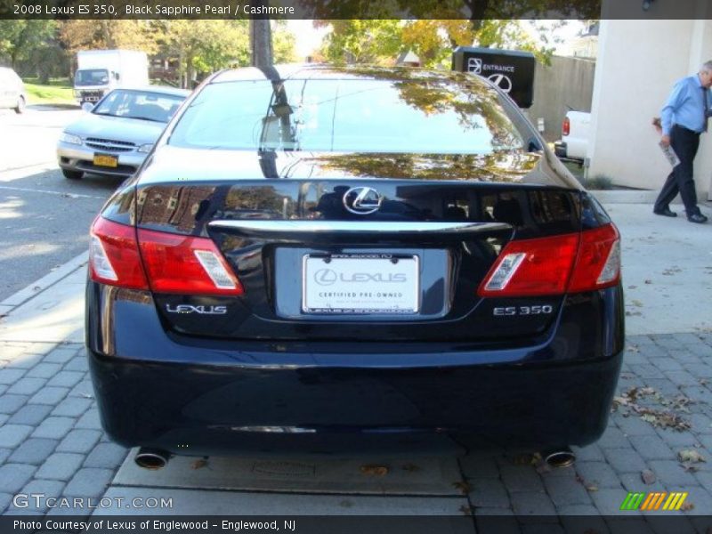 Black Sapphire Pearl / Cashmere 2008 Lexus ES 350