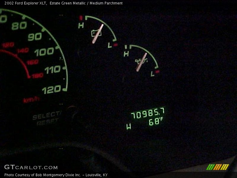 Estate Green Metallic / Medium Parchment 2002 Ford Explorer XLT