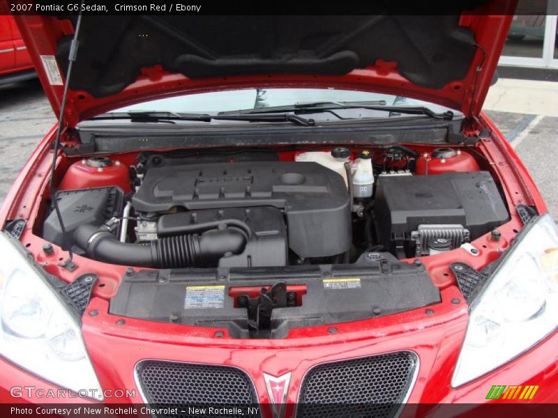 Crimson Red / Ebony 2007 Pontiac G6 Sedan