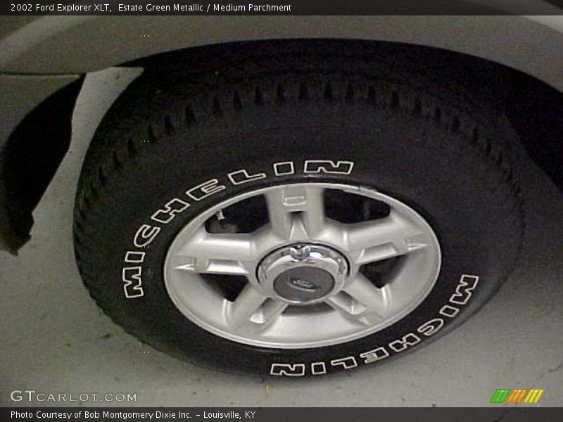 Estate Green Metallic / Medium Parchment 2002 Ford Explorer XLT